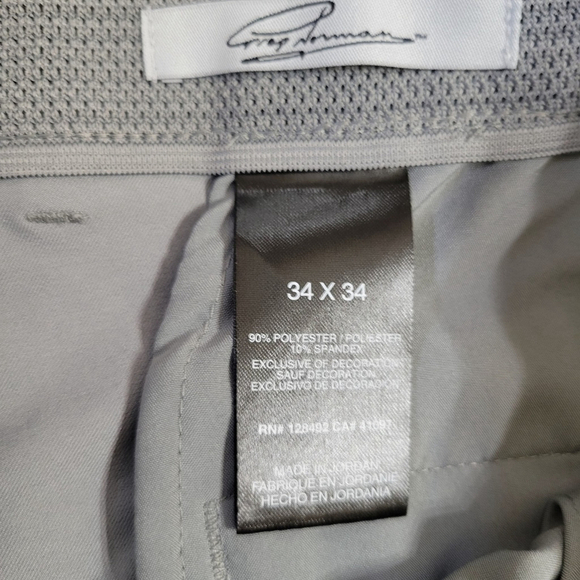Greg Norman Polyester Spandex Blend Golf Pants Men's Size 34/34 Excellent Cond. - Picture 8 of 8